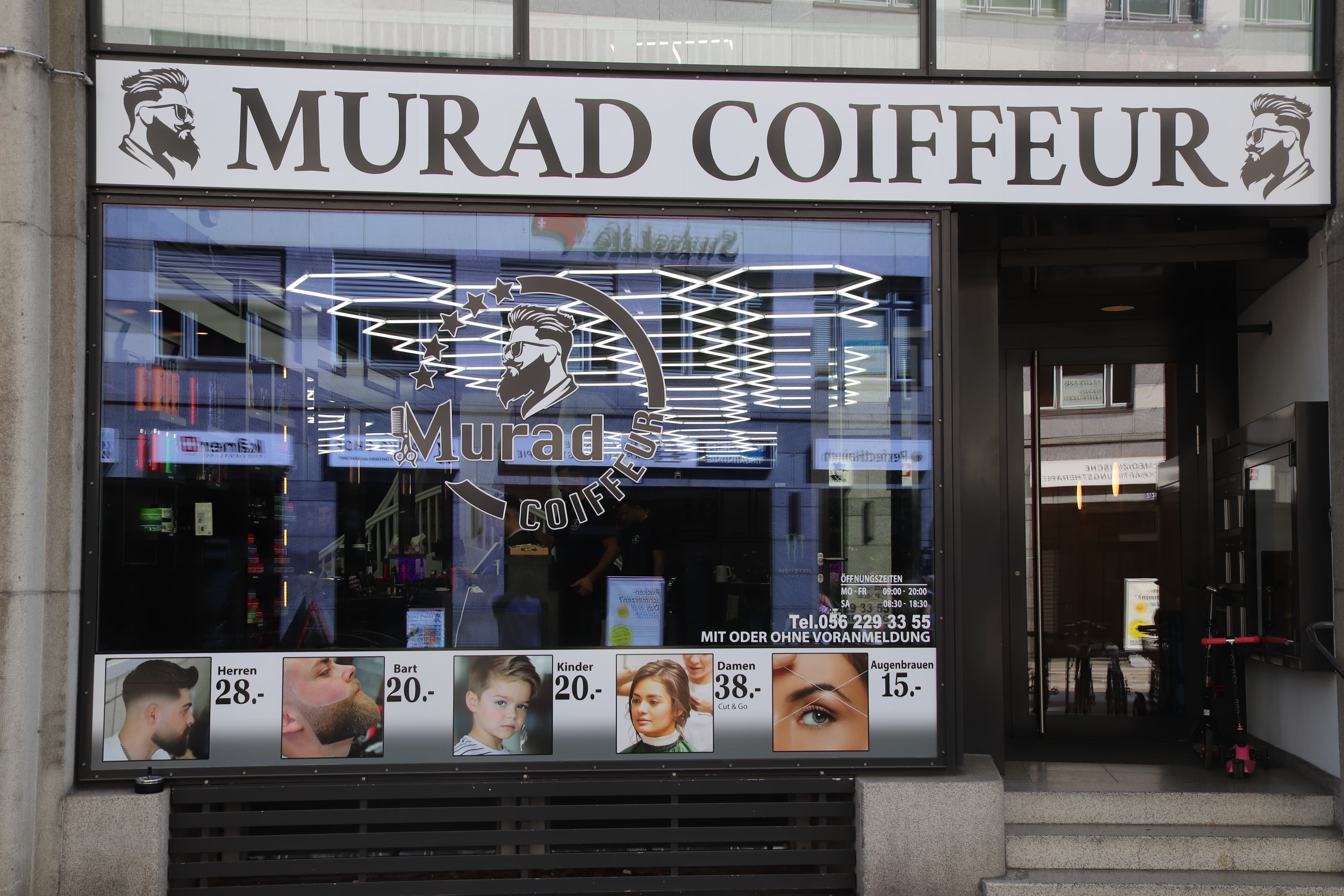 Murad Coiffeur Schaufenster Winterthur